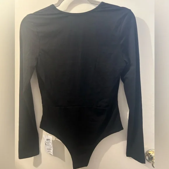 Black Long Sleeve Bodysuit - Picture 2 of 3